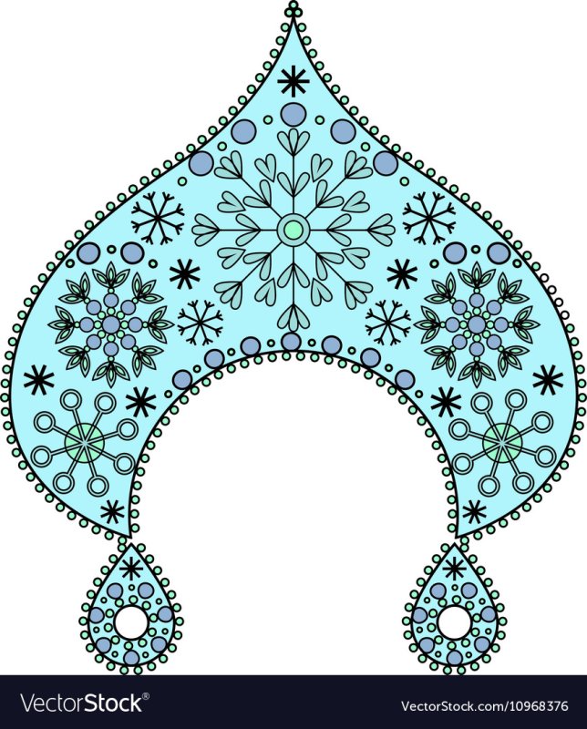 Кокошник Снегурочки