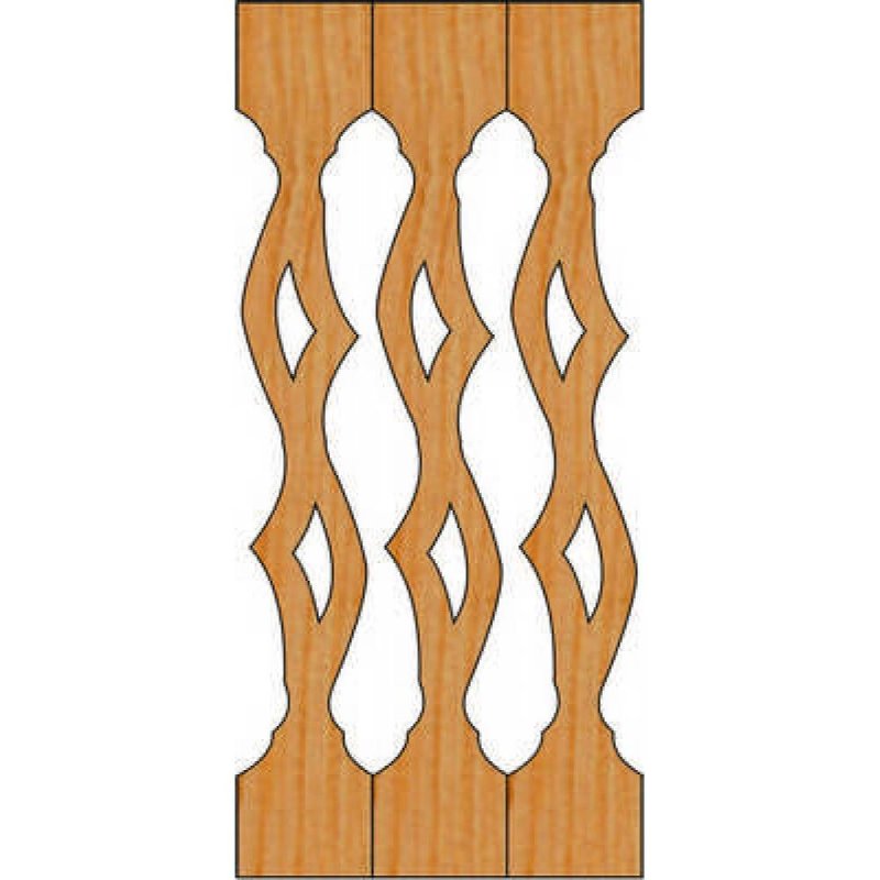 Прорезная резьба балясины для перил