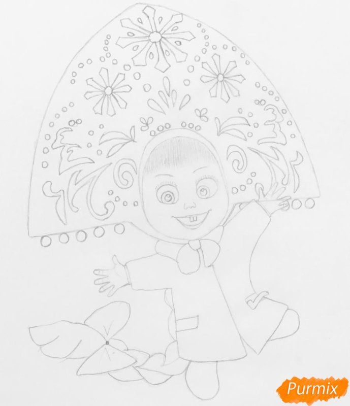 Вытынанки Маша и медведь