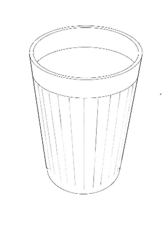 Стакан раскраска для детей