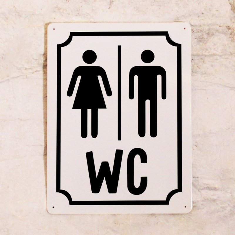 Табличка на туалетную дверь