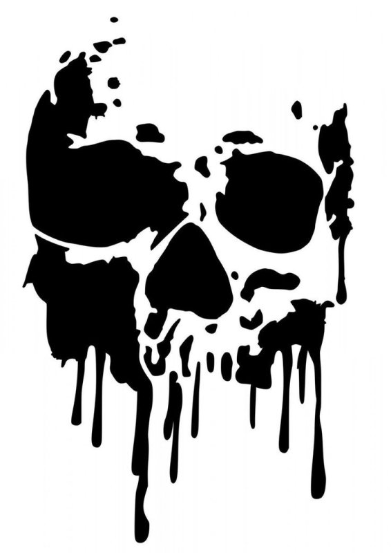 Череп силуэт