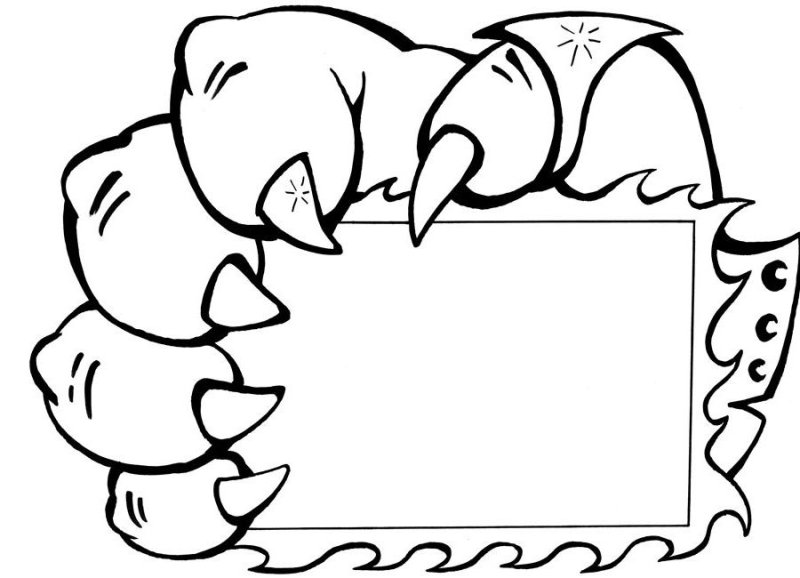 Рамка для раскрашивания детям