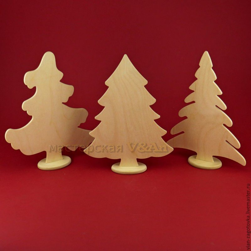 Заготовка елочка форма деревянная