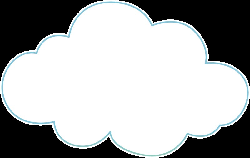 Облако трафарет для вырезания