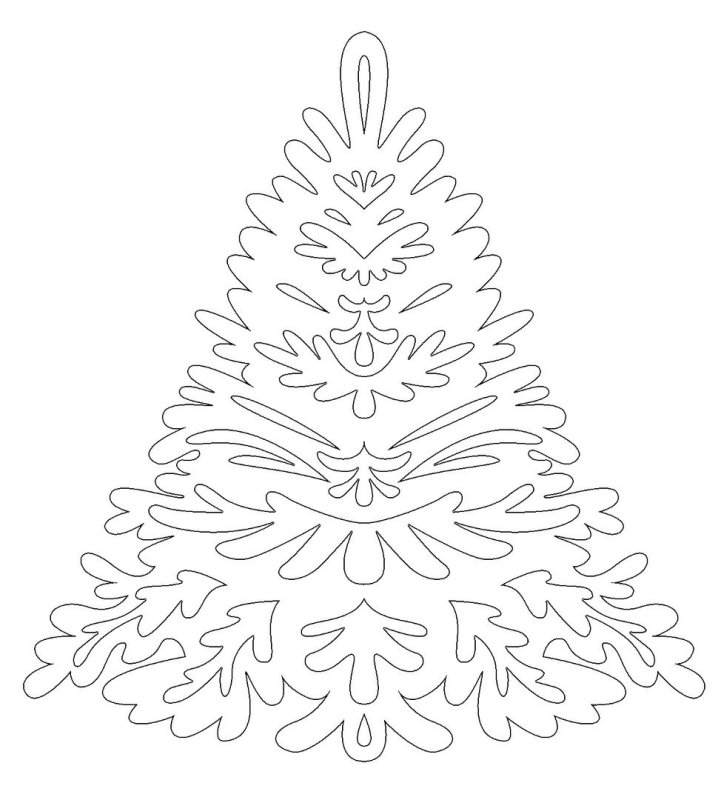 Вытынанка елка