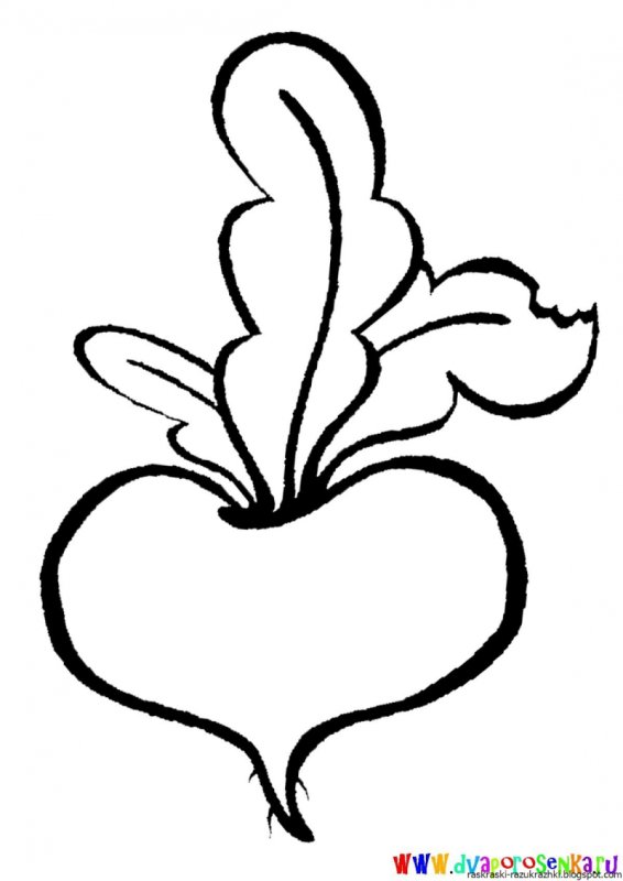 Репка раскраска для малышей