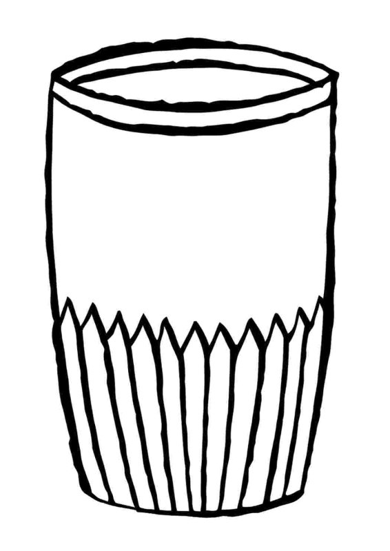 Стакан для раскрашивания для детей