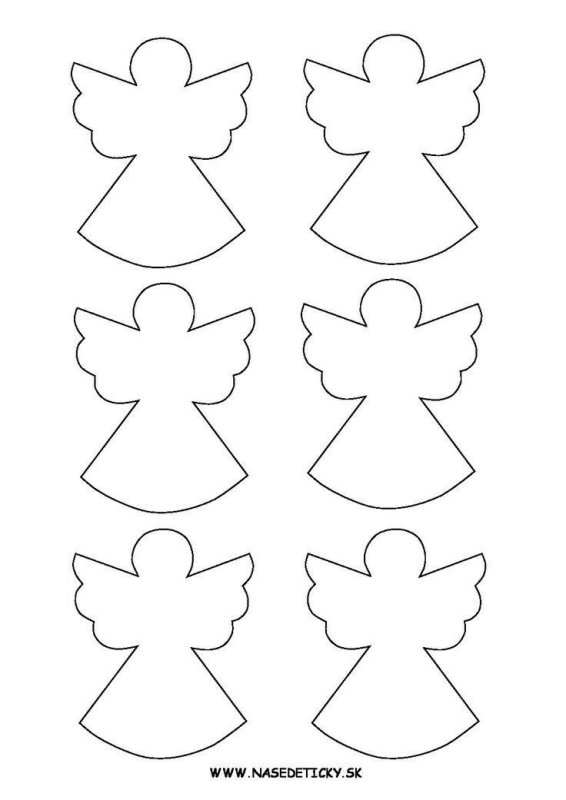 Трафарет ангелочки из фетра