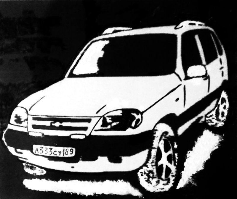 Наклейка GLS Нива Шевроле