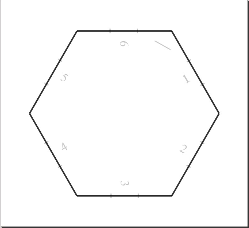 Правильный шестиугольник чертеж