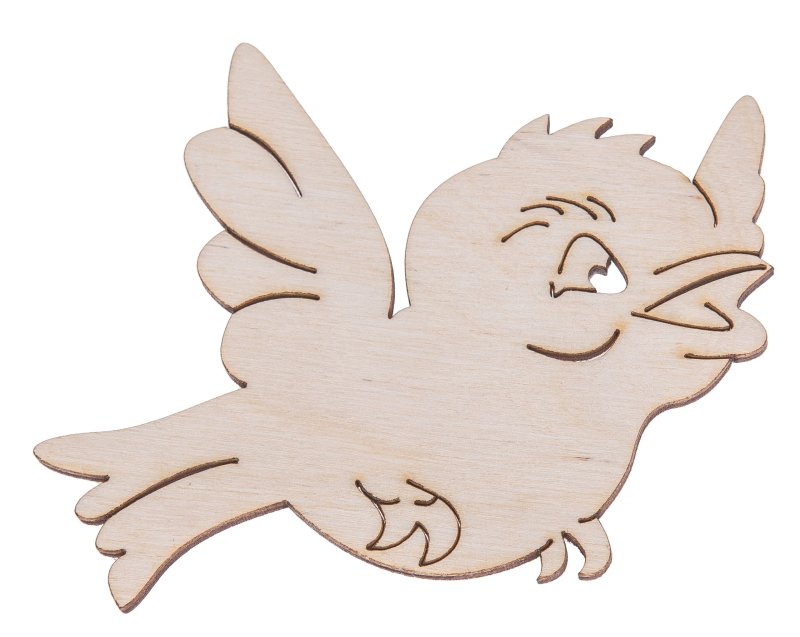 Птица из фанеры заготовка