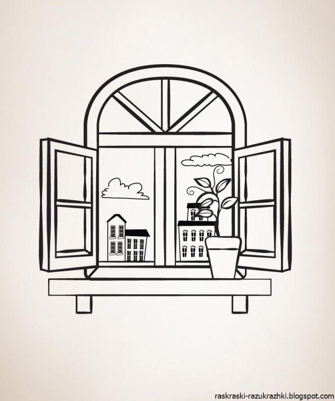 Нарисовать окно