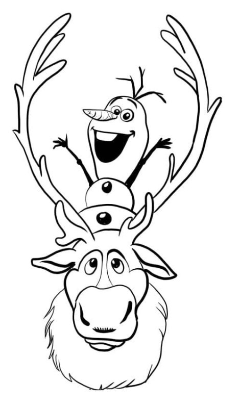 Раскраска Олов и Свен