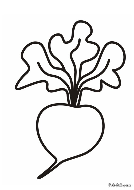 Раскраска. Репка