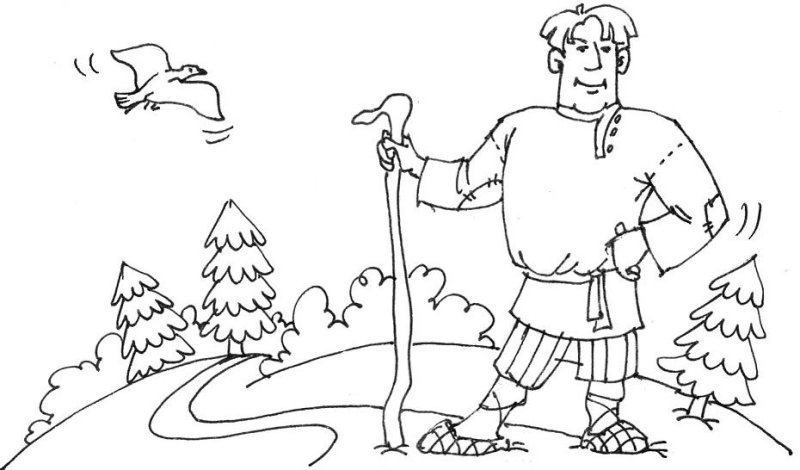 Сказка о попе и работнике его Балде картинки раскраски