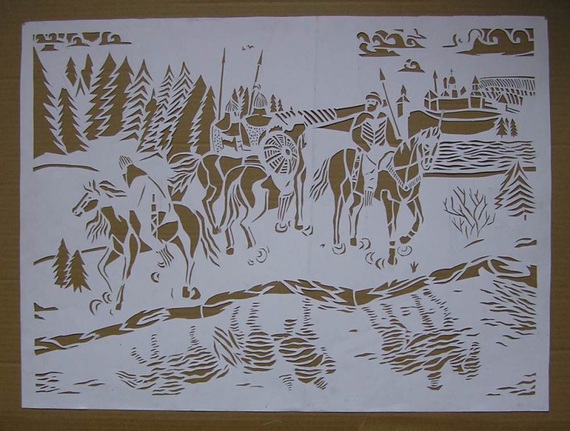 Картины вырезанные из бумаги