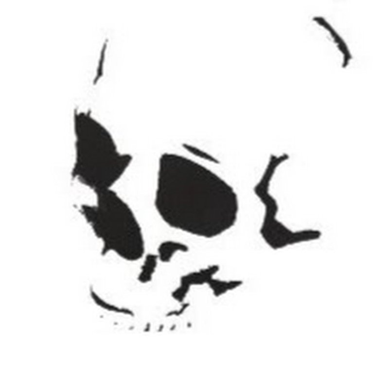 Трафарет черепа для аэрографии