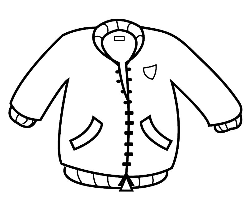 Раскраска одежда для малышей