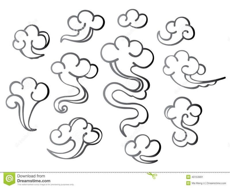 Дым пар вектор