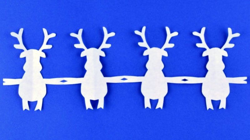 Гирлянда из бумаги вырезать