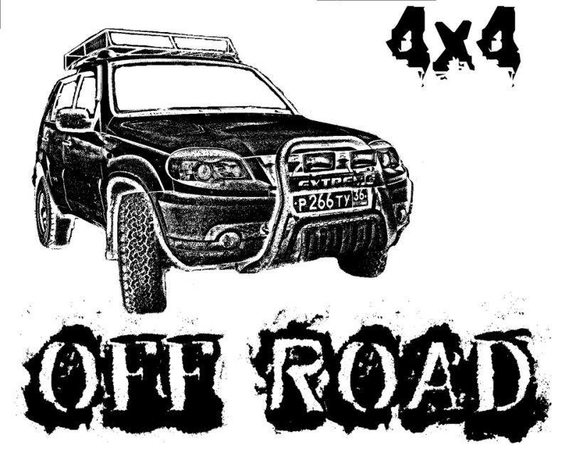 Наклейки Нива Шевроле 4х4