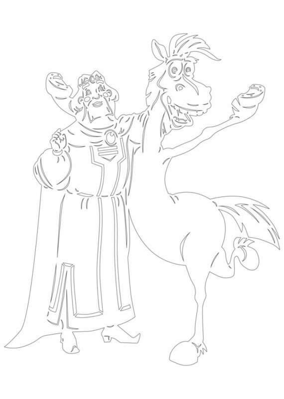 Конь Юлий раскраска