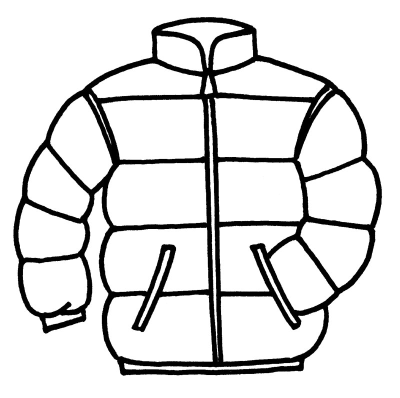 Куртка детская раскраска