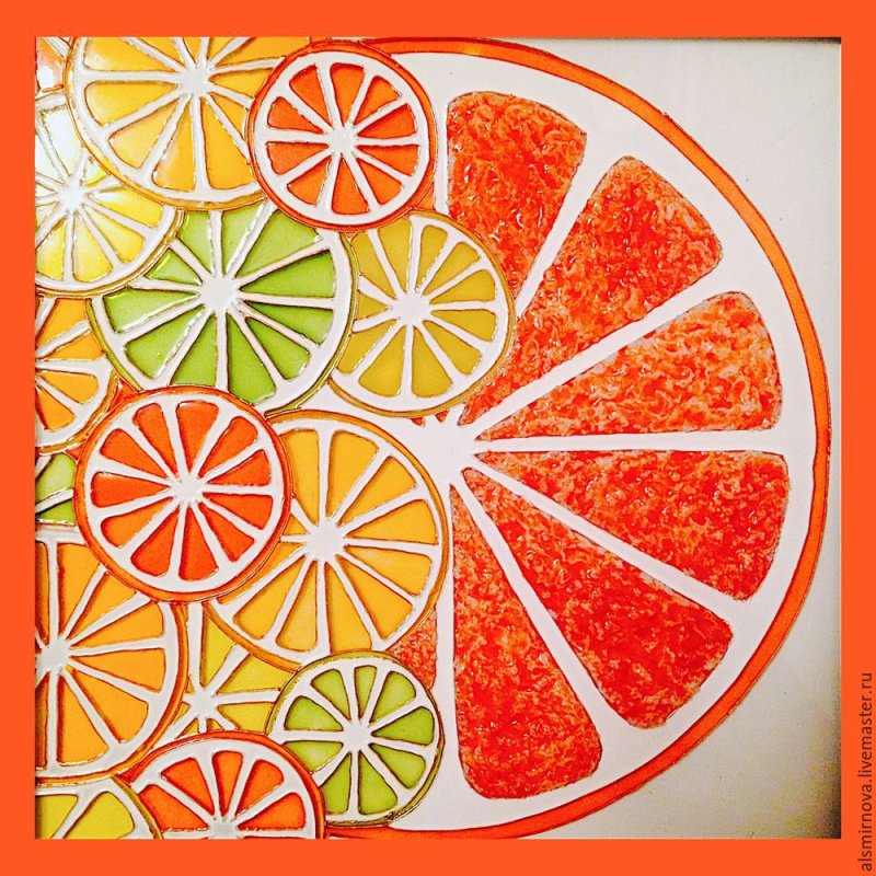 Стилизованные фрукты