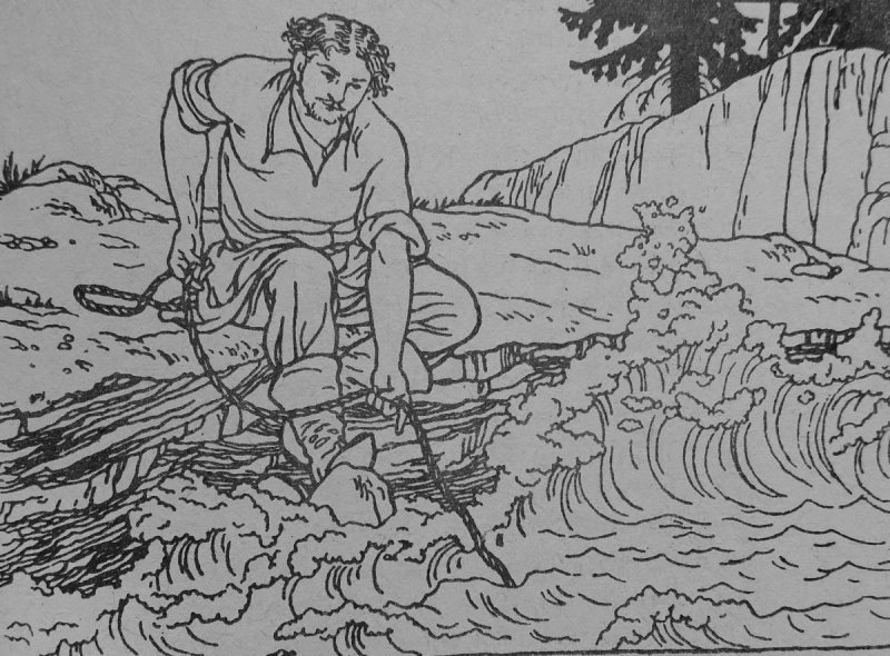 Пушкин сказка о попе и работнике его Балде раскраска