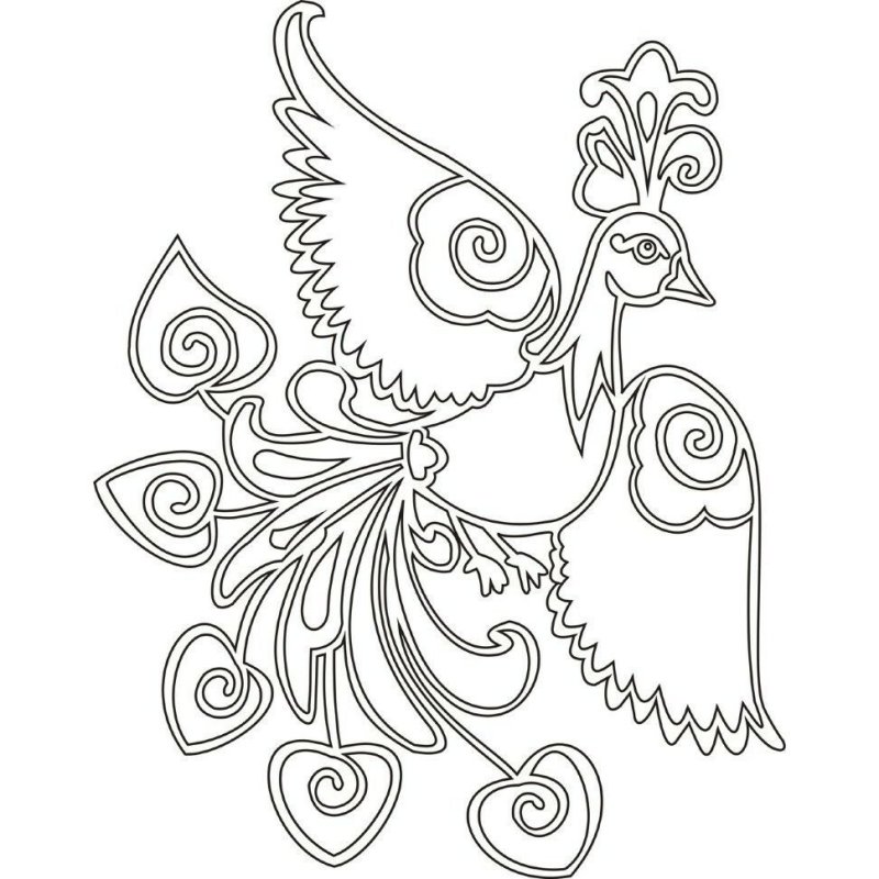 Трафарет Жар птицы для аппликации