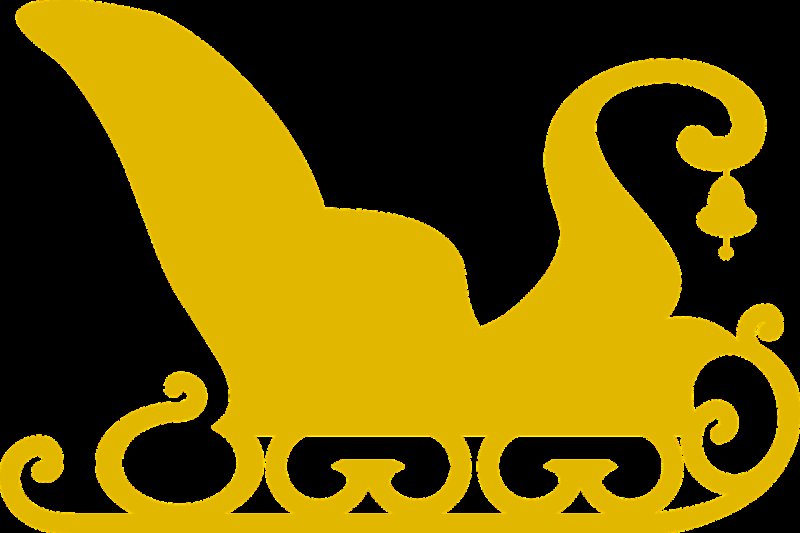 Санки трафарет