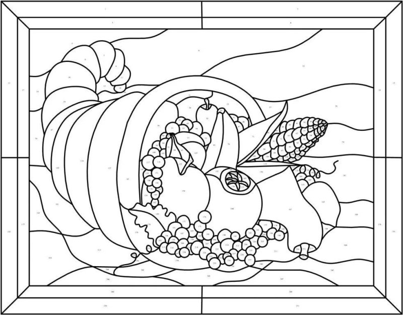 Витраж рисунок