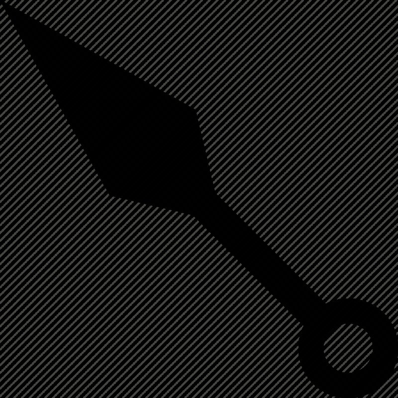 Кунай вектор чб