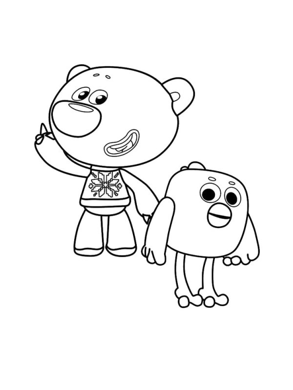 Раскраски для детей Мимимишки