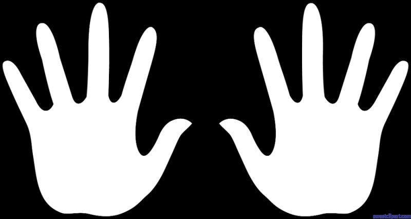 Трафарет руки