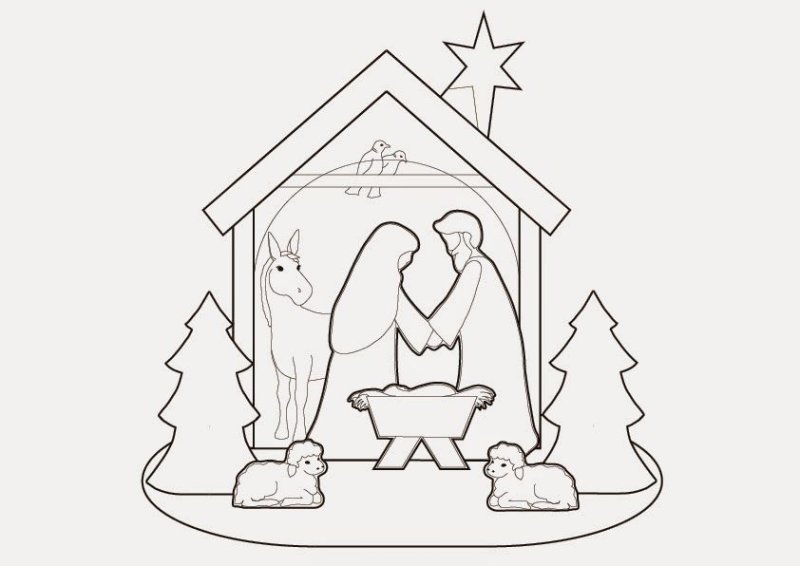 Вертеп для вырезания