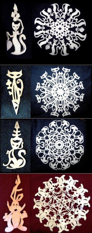 Резные снежинки