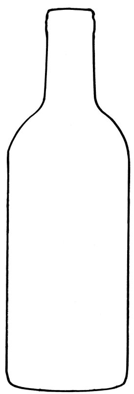 Трафарет бутылки
