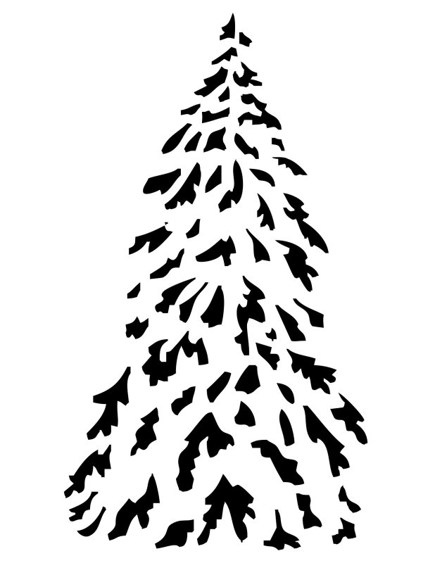 Елка силуэт