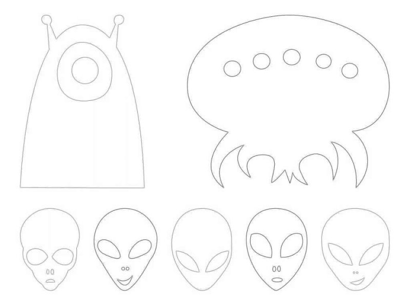 Инопланетянин шаблон