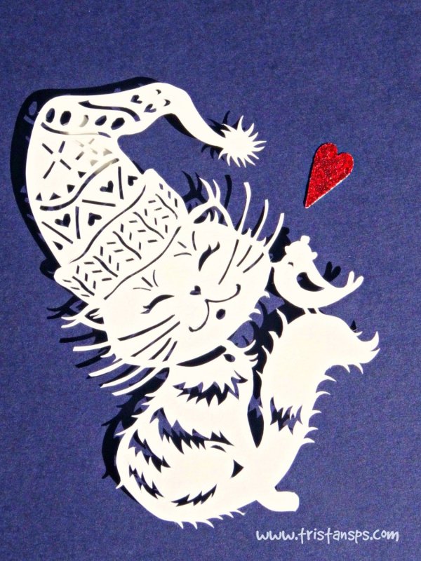 Снежинка котик