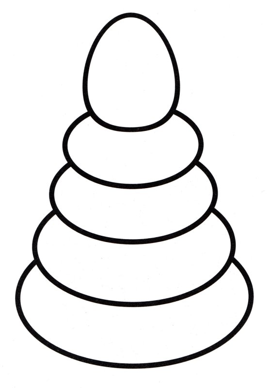 Пирамидка раскраска