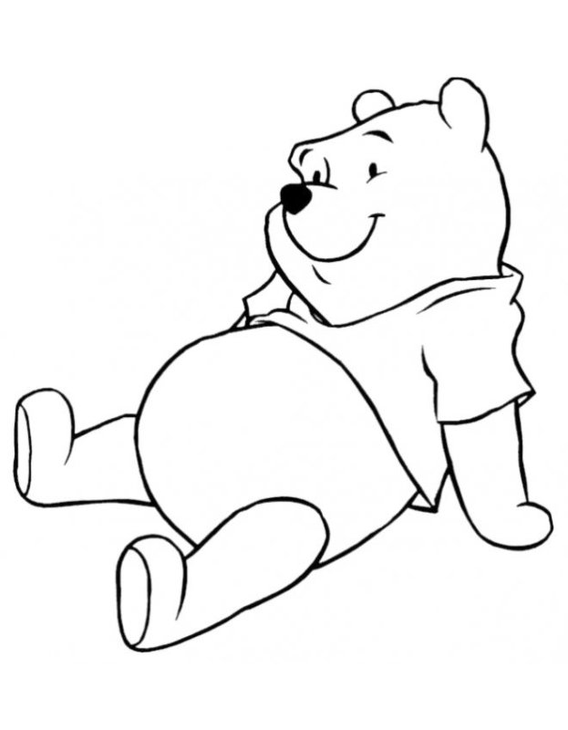 Раскраска. Медвежонок