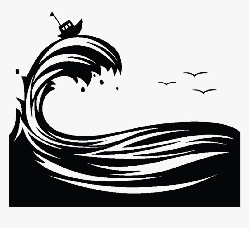 Море силуэт