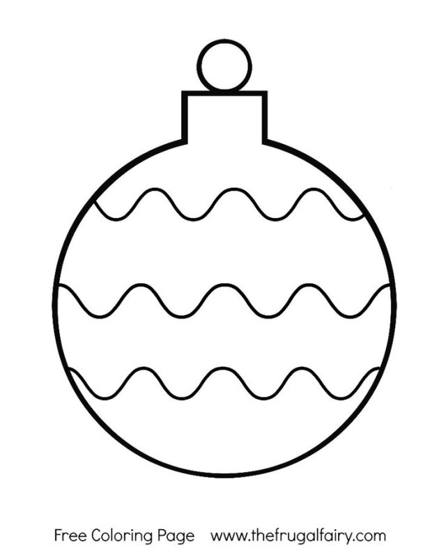 Елочные игрушки раскраска