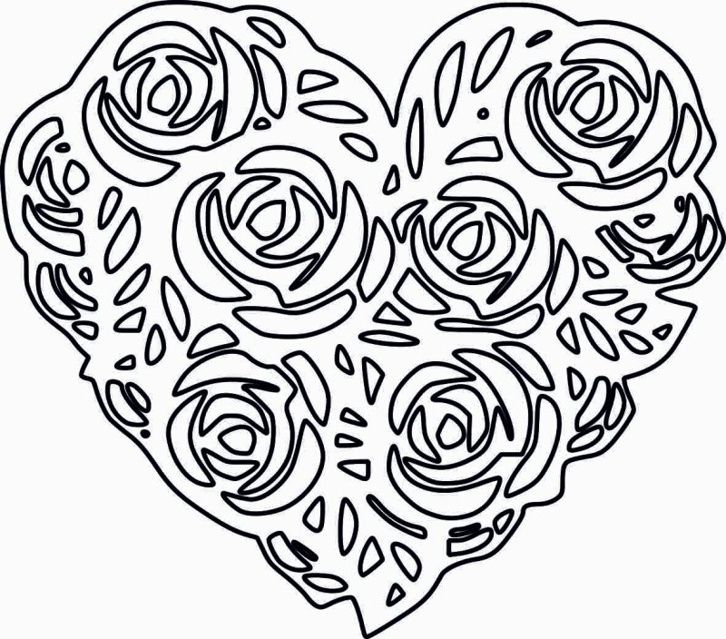 Вытынанки сердечки