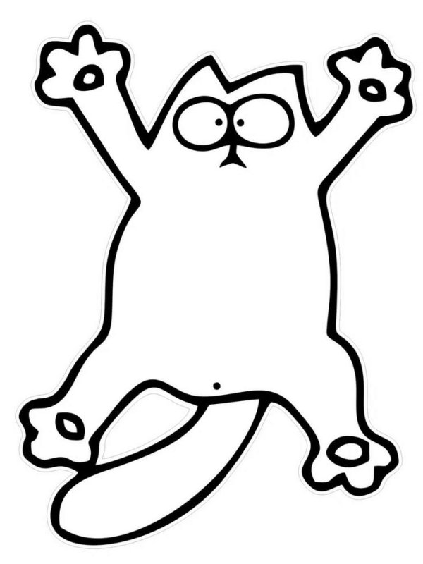 Наклейка кот Саймона