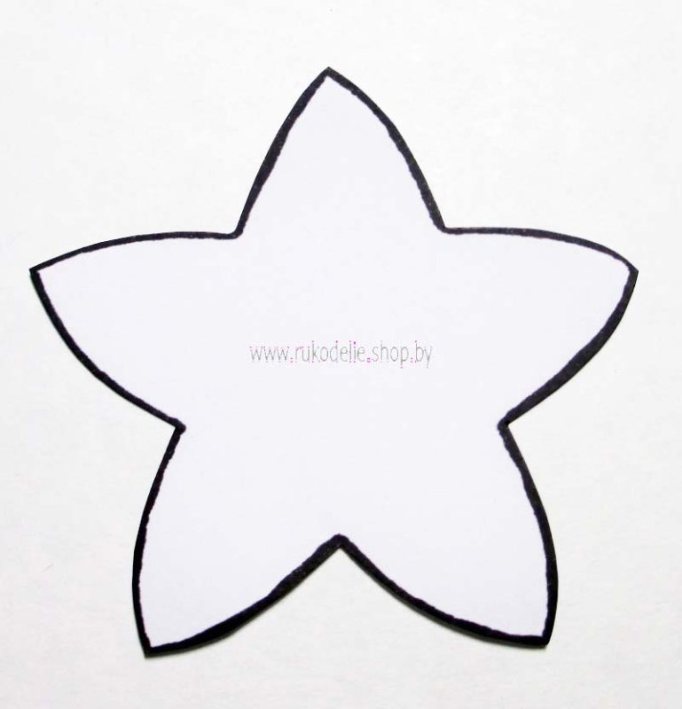 Звезда из фетра выкройка