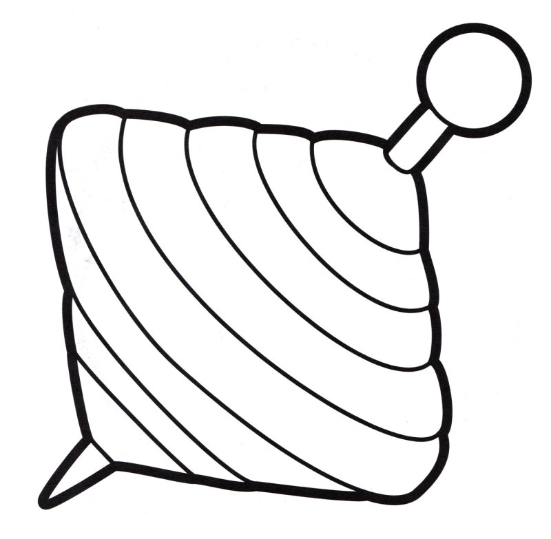 Юла раскраска